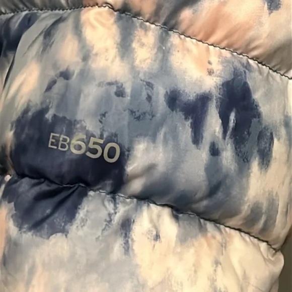 Eddie Bauer CirrusLite Down Jacket 650 Fill Full Zip Indigo Printed Size Large - Picture 11 of 13